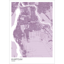 Load image into Gallery viewer, Map of Khartoum, Sudan