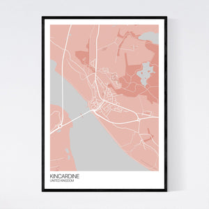 Kincardine Town Map Print