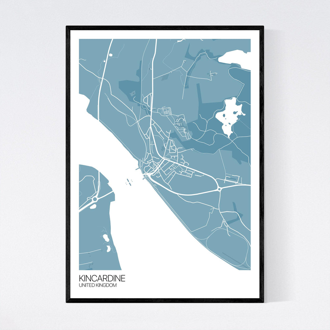 Kincardine Town Map Print