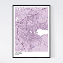 Load image into Gallery viewer, Kolding City Map Print