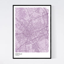 Load image into Gallery viewer, Krefeld City Map Print