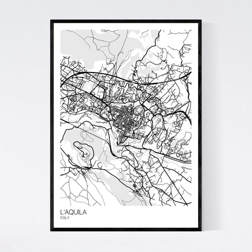 Map of L'Aquila, Italy