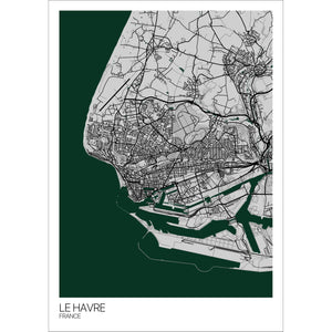 Map of Le Havre, France