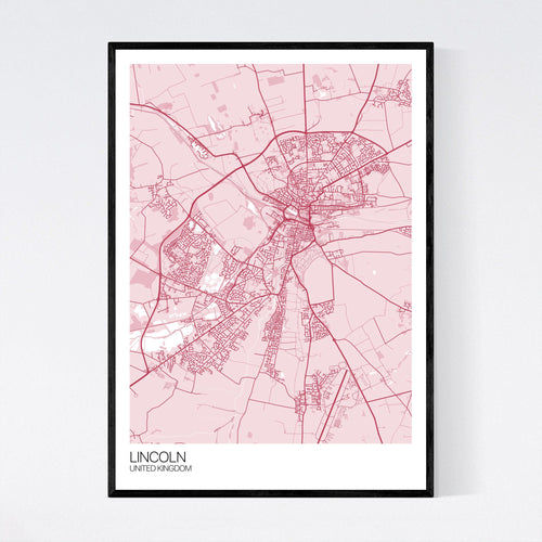 Map of Lincoln, United Kingdom