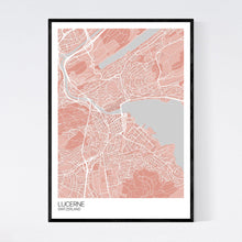 Load image into Gallery viewer, Lucerne City Map Print