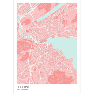 Map of Lucerne, Switzerland