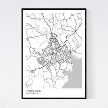 Load image into Gallery viewer, Lymington Town Map Print