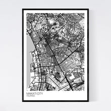 Load image into Gallery viewer, Makati City City Map Print