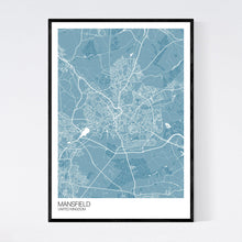 Load image into Gallery viewer, Mansfield City Map Print