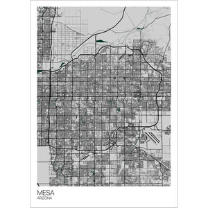 Map of Mesa, Arizona