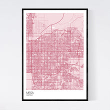 Load image into Gallery viewer, Mesa City Map Print