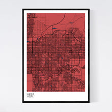 Load image into Gallery viewer, Mesa City Map Print