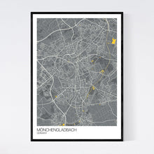 Load image into Gallery viewer, Mönchengladbach City Map Print