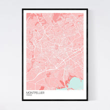 Load image into Gallery viewer, Montpellier City Map Print