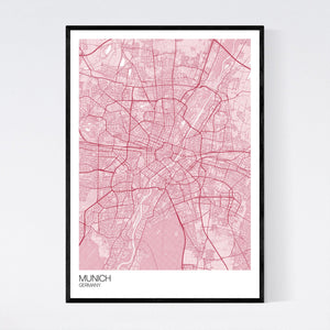 Munich City Map Print