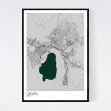 Load image into Gallery viewer, Nakuru City Map Print