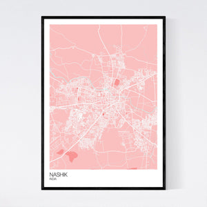 Nashik City Map Print