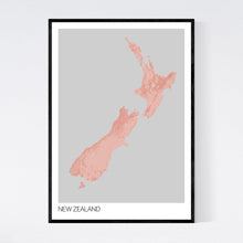 Load image into Gallery viewer, New Zealand Country Map Print