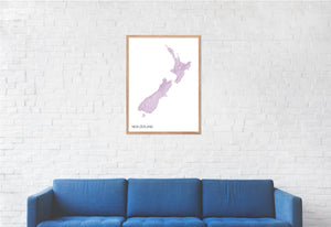 Map of New Zealand, Australaisa