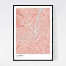 Load image into Gallery viewer, Newport Town Map Print