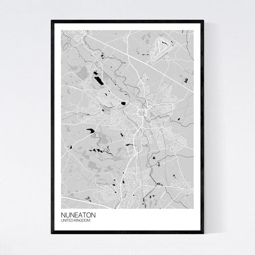 Map of Nuneaton, United Kingdom