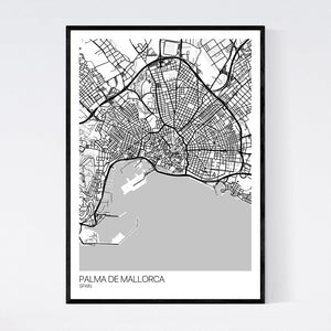 Palma de Mallorca City Map Print