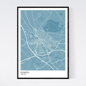 Penrith Town Map Print