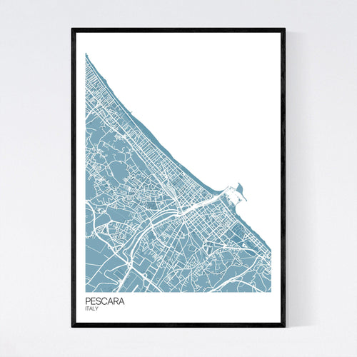 Map of Pescara, Italy