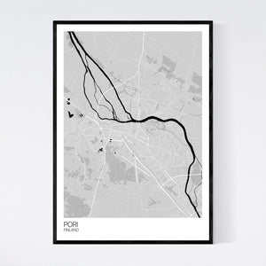 Pori City Map Print