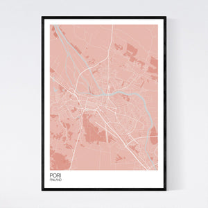 Pori City Map Print