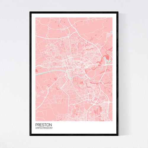 Map of Preston, United Kingdom