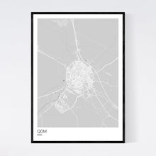 Load image into Gallery viewer, Qom City Map Print