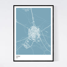 Load image into Gallery viewer, Qom City Map Print