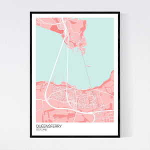 Map of Queensferry, Scotland