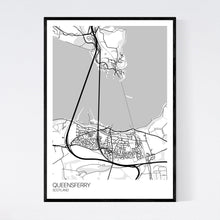 Load image into Gallery viewer, Queensferry Town Map Print