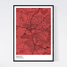 Load image into Gallery viewer, Reigate City Map Print