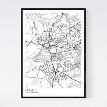 Load image into Gallery viewer, Reigate City Map Print