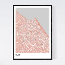 Load image into Gallery viewer, Rimini City Map Print