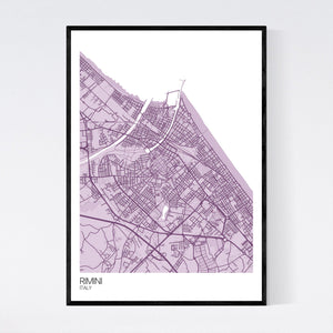 Rimini City Map Print