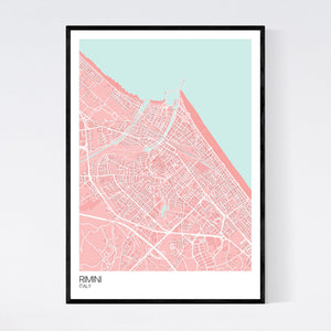 Rimini City Map Print