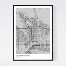 Load image into Gallery viewer, San Bernardino City Map Print