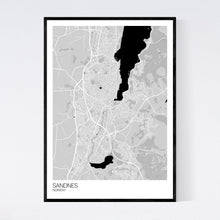 Load image into Gallery viewer, Sandnes City Map Print