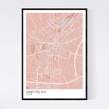 Load image into Gallery viewer, Sankt Pölten City Map Print