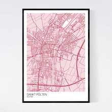 Load image into Gallery viewer, Sankt Pölten City Map Print