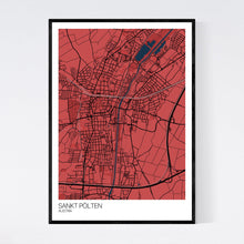 Load image into Gallery viewer, Sankt Pölten City Map Print