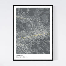 Load image into Gallery viewer, Sarajevo City Map Print