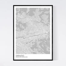 Load image into Gallery viewer, Sarajevo City Map Print