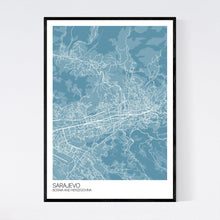 Load image into Gallery viewer, Sarajevo City Map Print