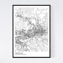 Load image into Gallery viewer, Sarajevo City Map Print