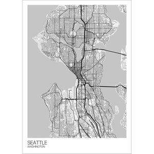 Map of Seattle, Washington